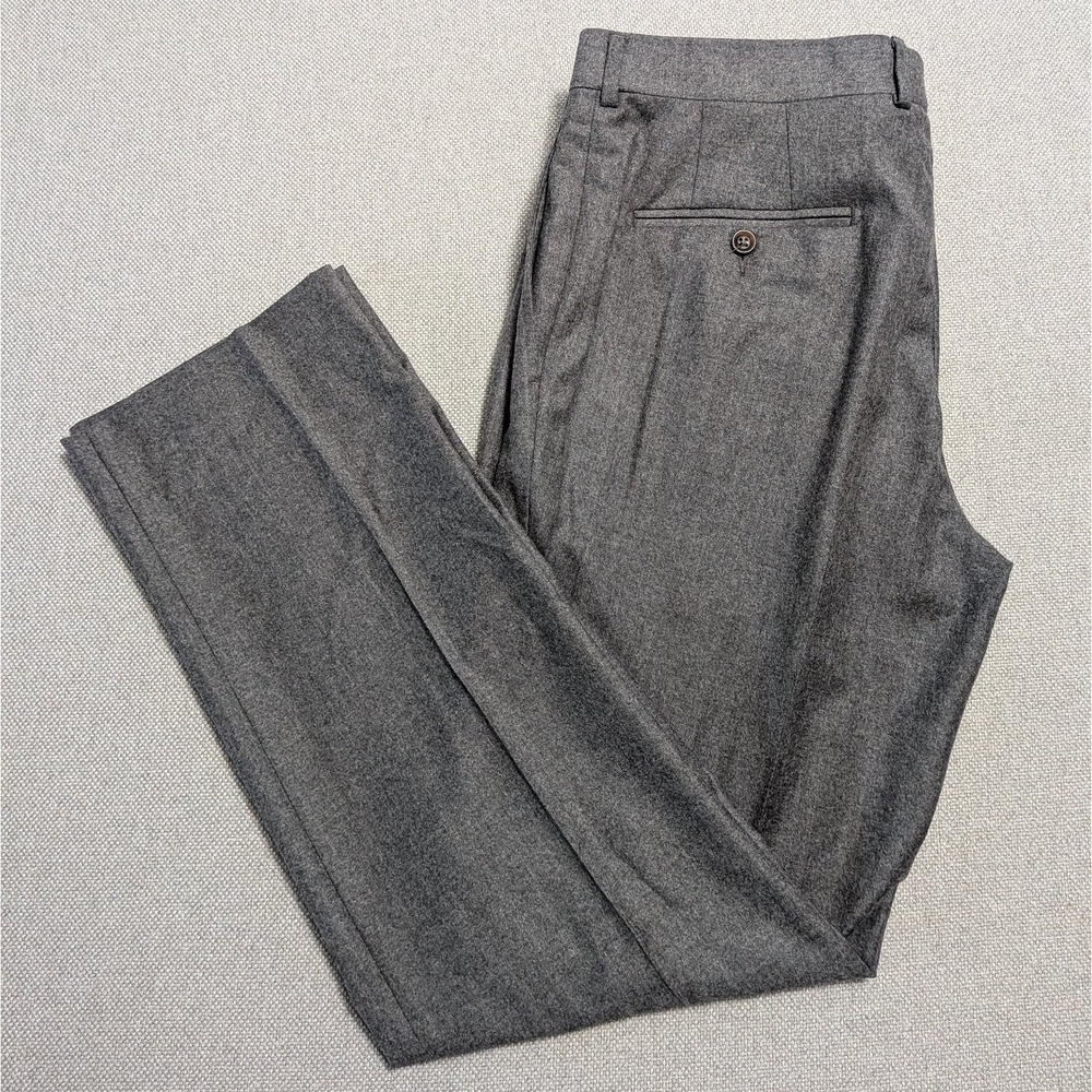 Jack Victor 1913 Men's 35x32 Gray Century CT Wool Dress Pants Canada Union Made